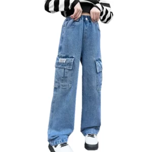 דגמח ג'ינס רחב לילדות