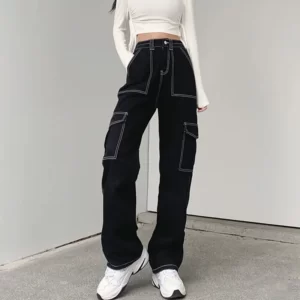 דגמח ג'ינס שחור לנשים