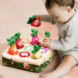 צעצועים מונטסוריים גינת גזר מבד לתינוקות